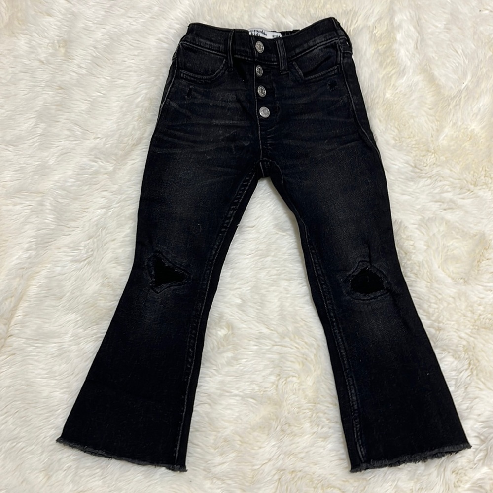 Abercrombie girls high rise ankle flare size 5/6 slim